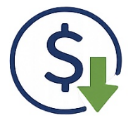Reduce cost and disruption icon